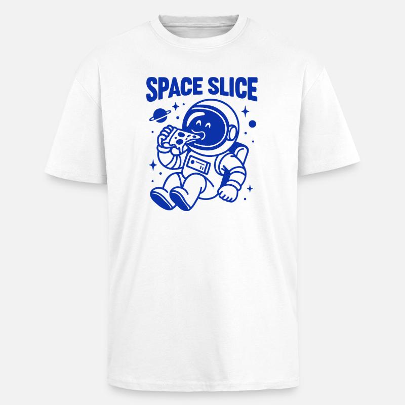 Conception de bébé astronaute de l’espace - T-shirt unisexe oversize épais - blanc