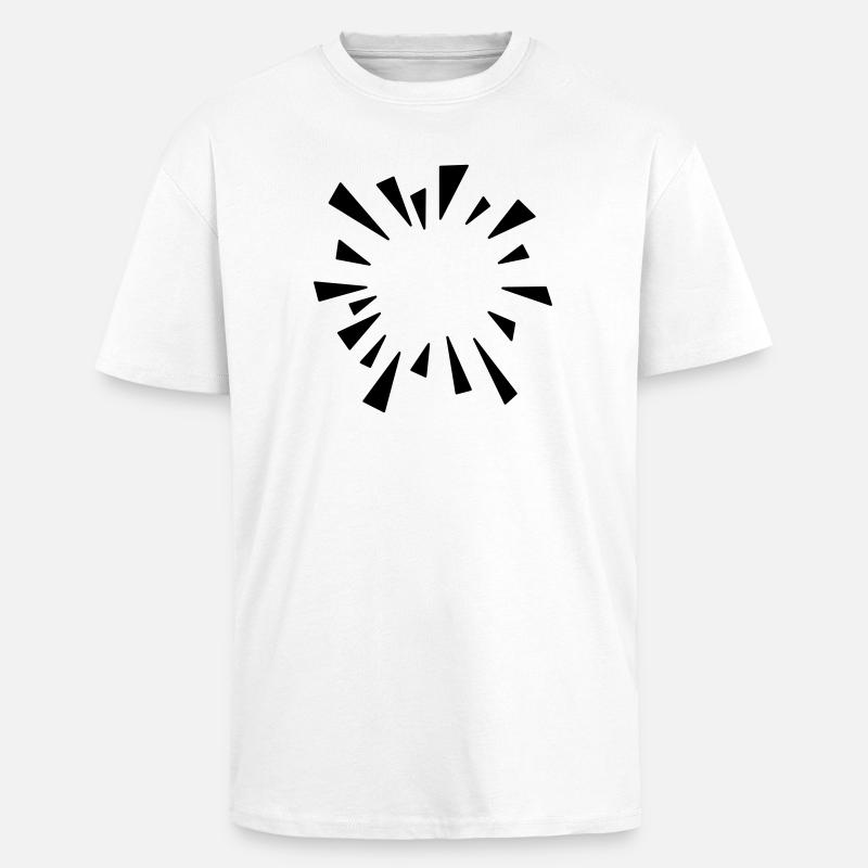 Comic Effect Burst Balloon - Unisex Oversized Heavyweight T-shirt - white