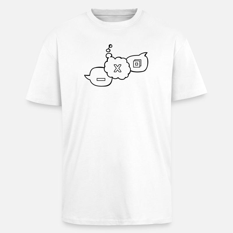 Computer speech bubbles - Unisex Oversized Heavyweight T-shirt - white