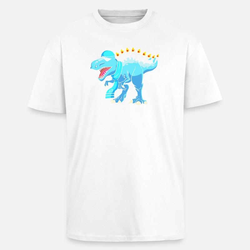 Hanoukka Hanoukka Hanoukka - T-shirt unisexe oversize épais - blanc