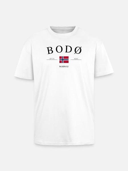 Bodø Norway – Holiday Souvenir & Gift - Unisex Oversized Heavyweight T-shirt - white