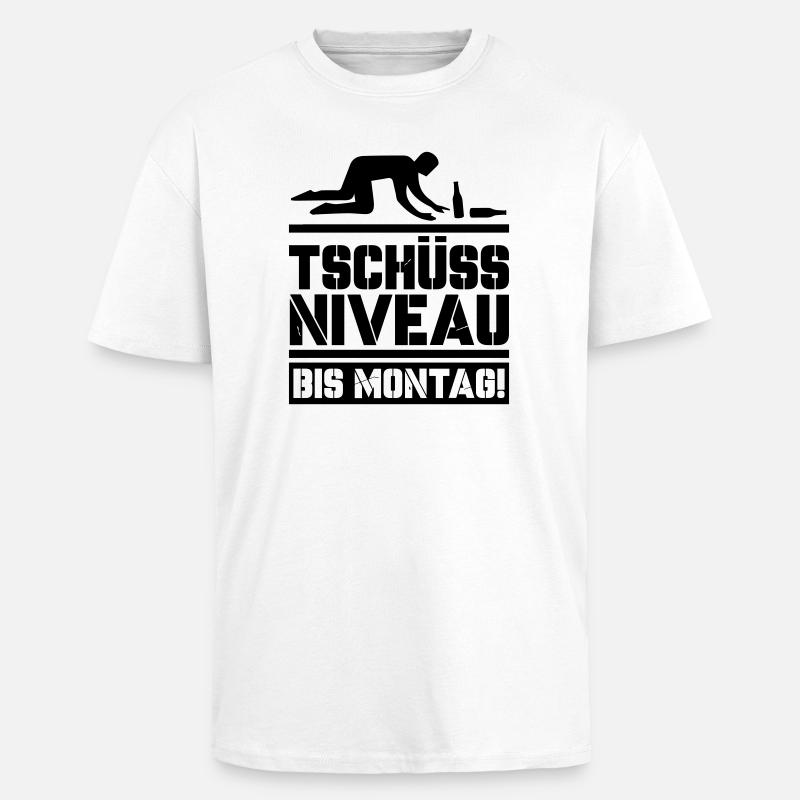 Bye bye level until Monday - Unisex Oversized Heavyweight T-shirt - white