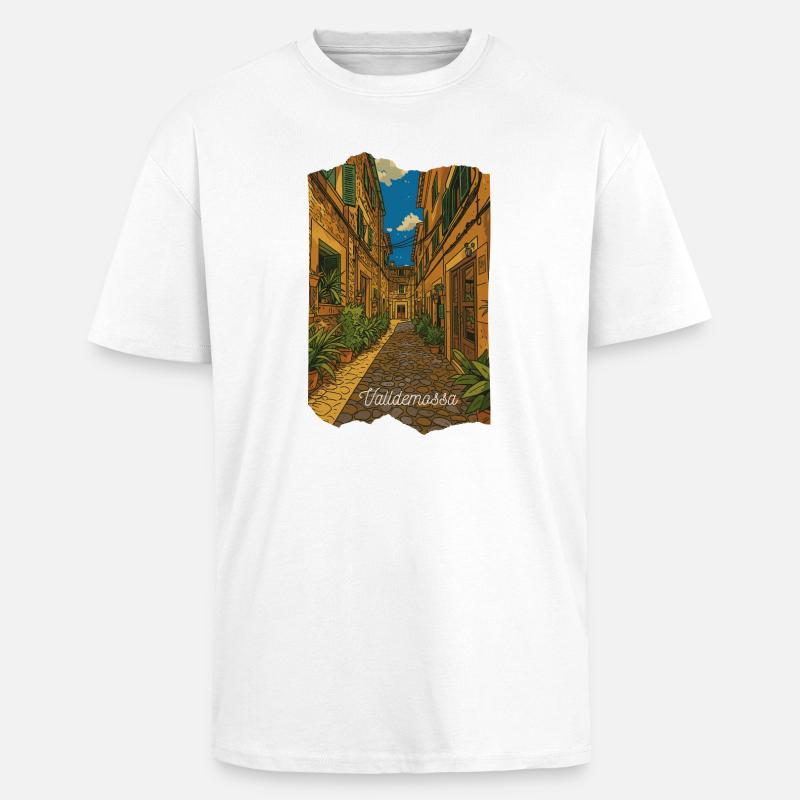 Valldemossa - Mallorca - Oversized Heavyweight Unisex T-Shirt - Weiß