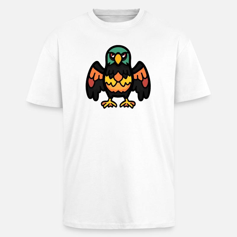 Adler Halloween Comic Lustig - Oversized Heavyweight Unisex T-Shirt - Weiß