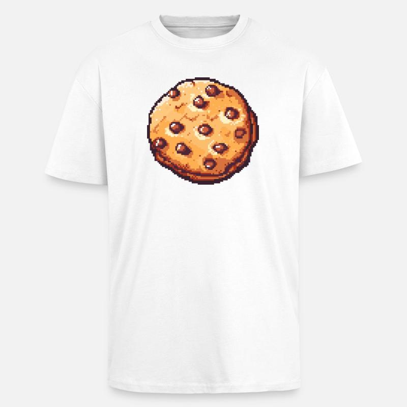 Pixelkeks Pixelcookie Retrokunst - Oversized Heavyweight Unisex T-Shirt - Weiß