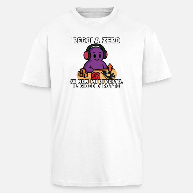 Regel Null: Spaß oder Trennung - Oversized Heavyweight Unisex T-Shirt - Weiß