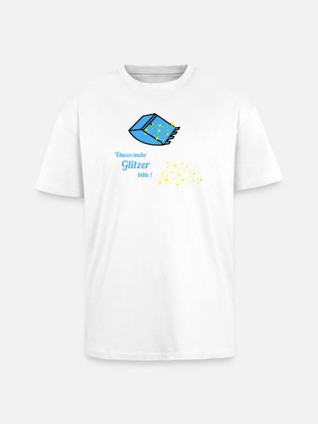 more glitter - Unisex Oversized Heavyweight T-shirt - white