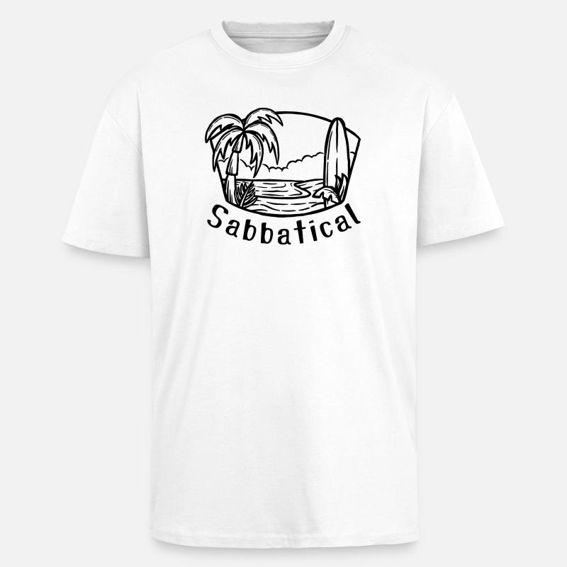 Sabbatical - Oversized Heavyweight Unisex T-Shirt - Weiß