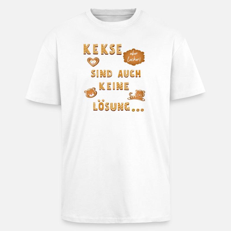 Cookies are not a solution either - Unisex Oversized Heavyweight T-shirt - white