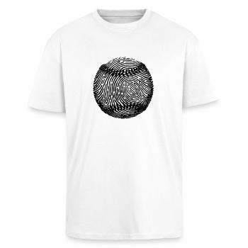 Baseball Passion Baseball Artwork - T-shirt unisexe oversize épais - blanc - Devant - Alina (178cm) & Michal (187cm)
