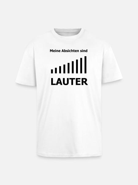 Lauter - Oversized Heavyweight Unisex T-Shirt - Weiß