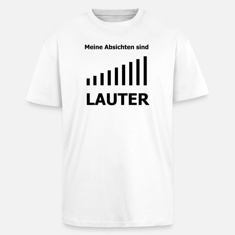 Lauter - Oversized Heavyweight Unisex T-Shirt - Weiß