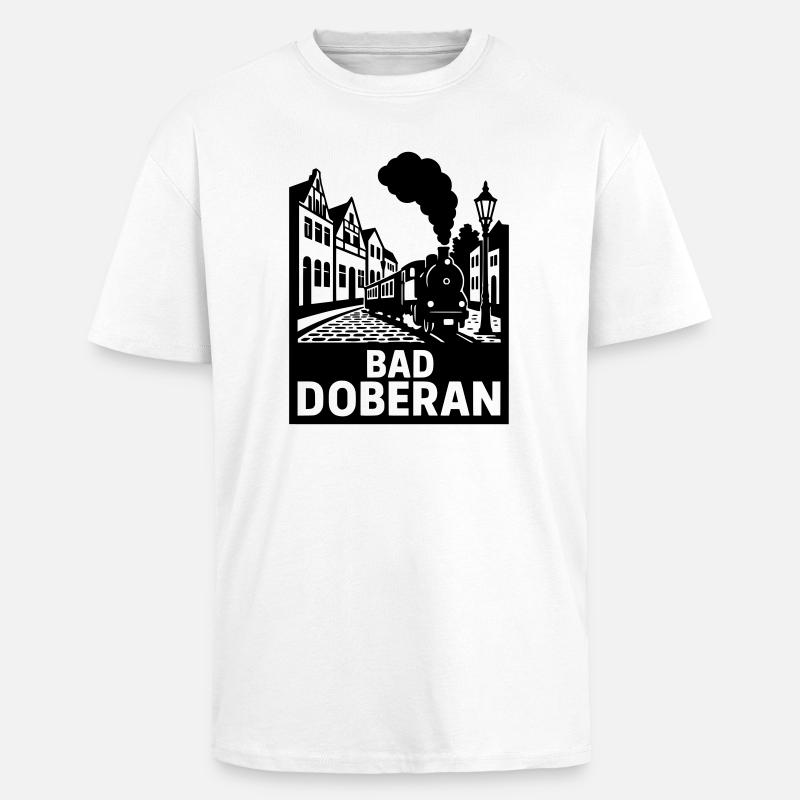 Bad Doberan - Oversized Heavyweight Unisex T-Shirt - Weiß