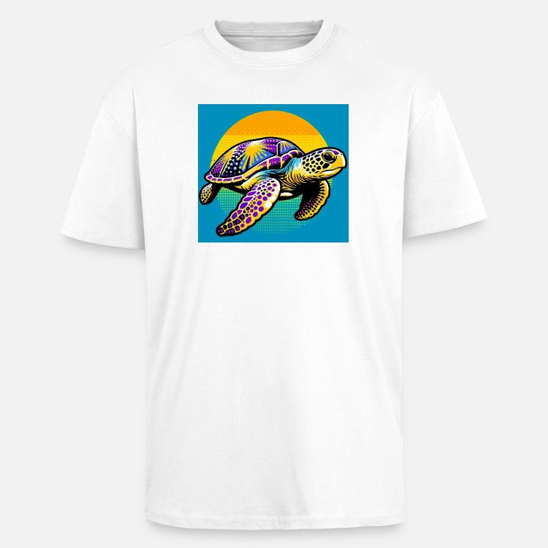 Schildkröte - Oversized Heavyweight Unisex T-Shirt - Weiß