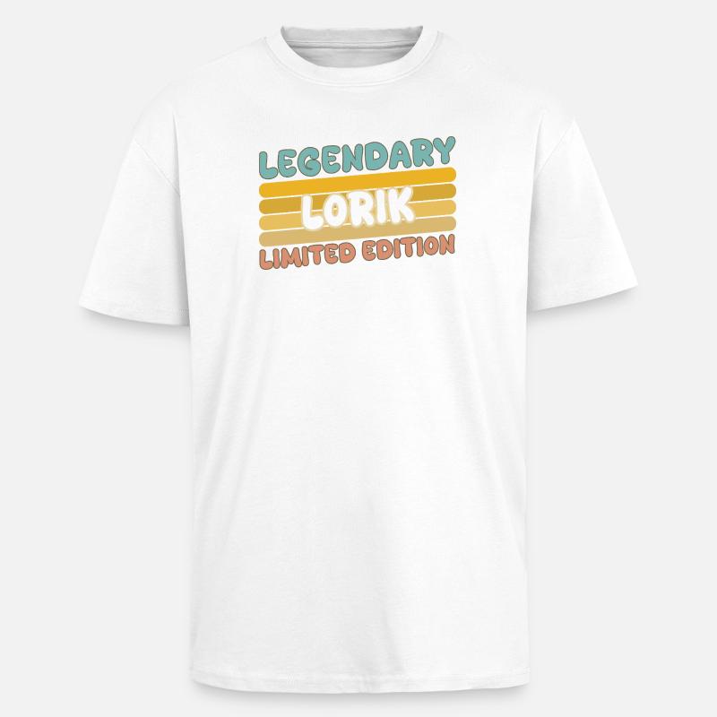 Lorik - T-shirt unisexe oversize épais - blanc