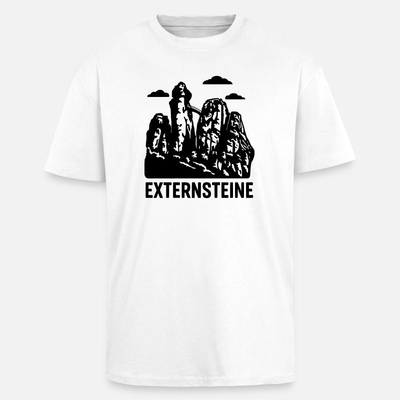 externsteine teutoburger wald - Oversized Heavyweight Unisex T-Shirt - Weiß