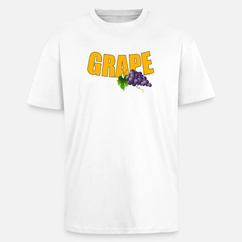 GRAPE - Oversized Heavyweight Unisex T-Shirt - Weiß