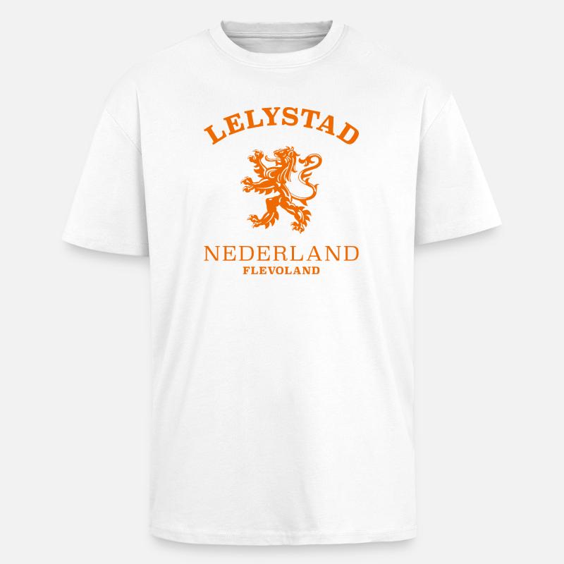 Lelystad, Norway, Norway - Unisex Oversized Heavyweight T-shirt - white