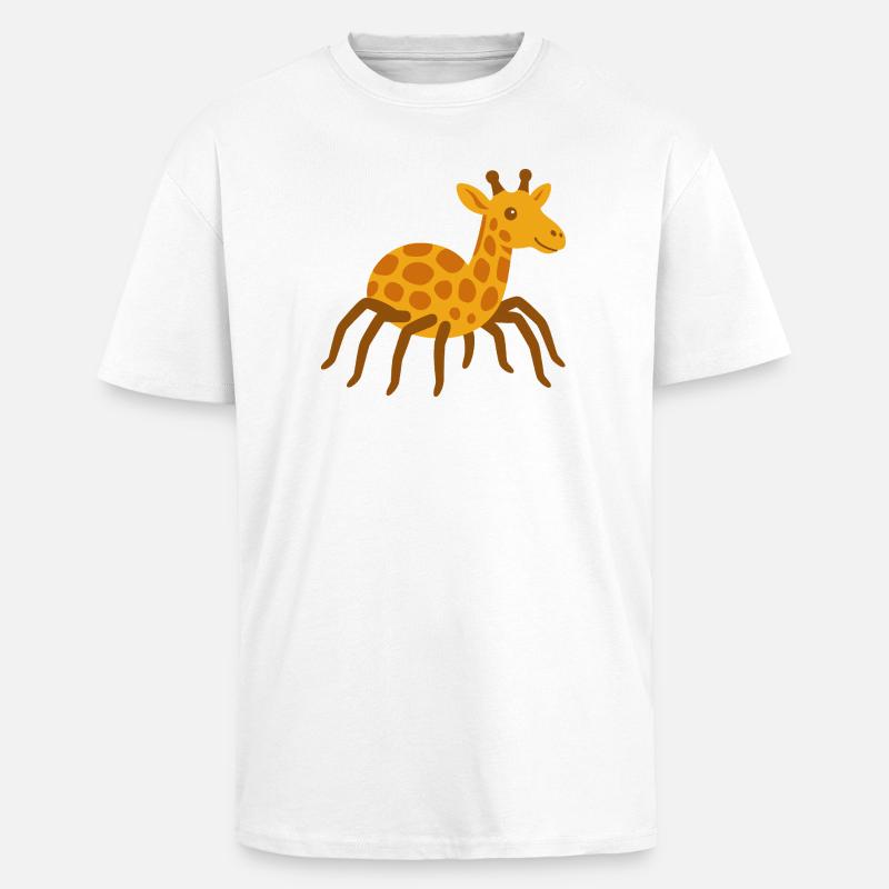 Niedliche Spinne Giraffe - Oversized Heavyweight Unisex T-Shirt - Weiß