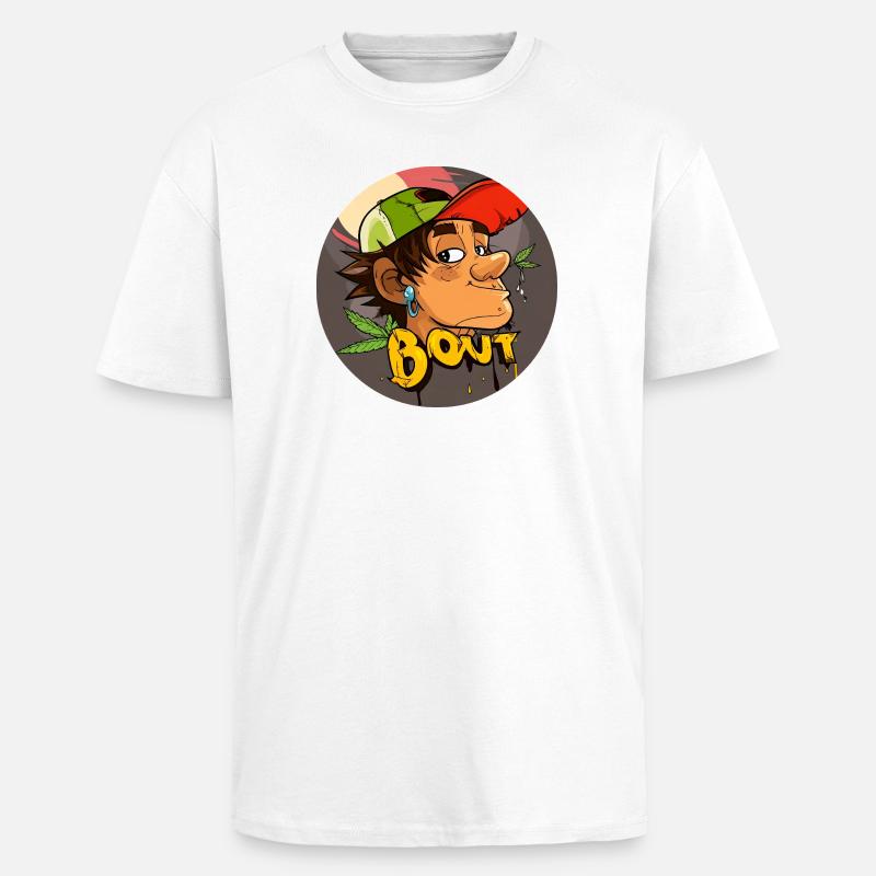 BOut Graffito - T-shirt unisexe oversize épais - blanc