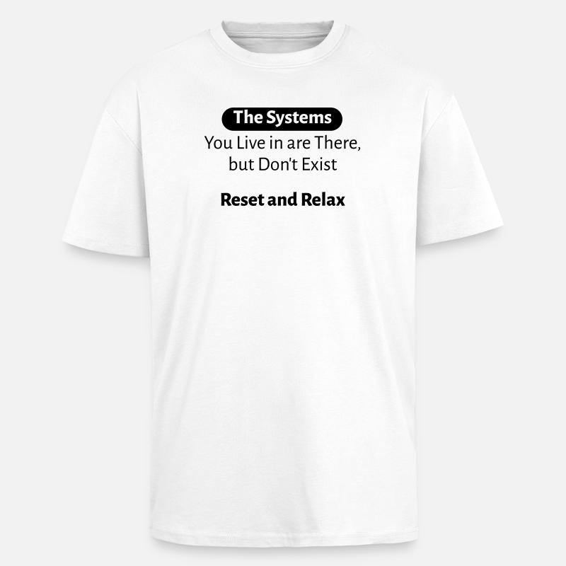 The_Systems - Oversized Heavyweight Unisex T-Shirt - Weiß