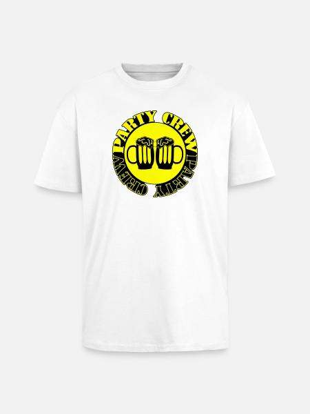 Party Crew Beer - Unisex Oversized Heavyweight T-shirt - white
