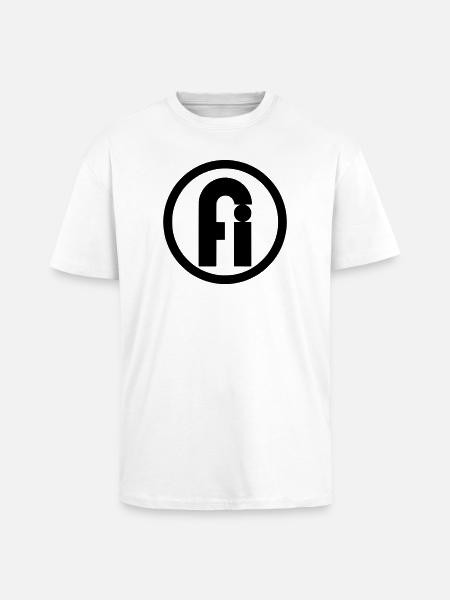 Fair-Image.de Logo | Schulfirma Weihungstalschule - Oversized Heavyweight Unisex T-Shirt - Weiß
