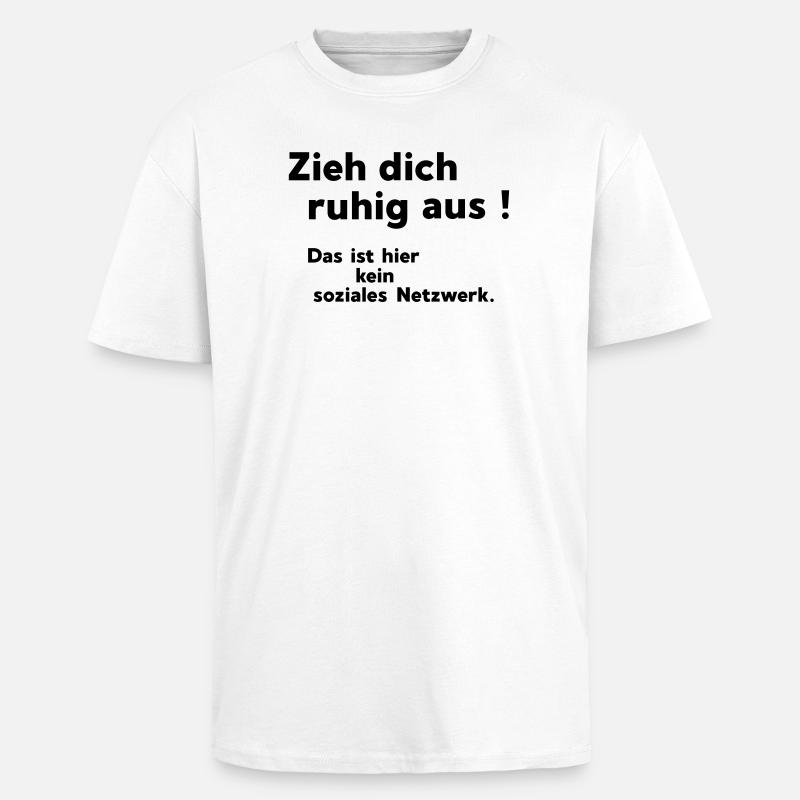 se déshabiller - T-shirt unisexe oversize épais - blanc