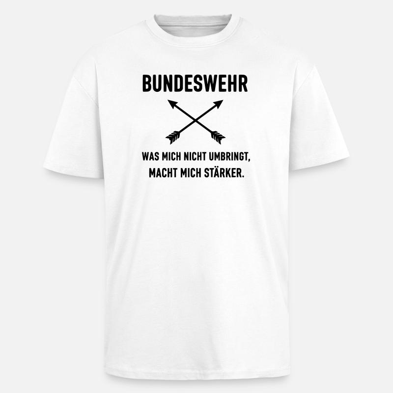 What doesn't kill me makes me stronger - Oversized Heavyweight Unisex T-Shirt - Weiß