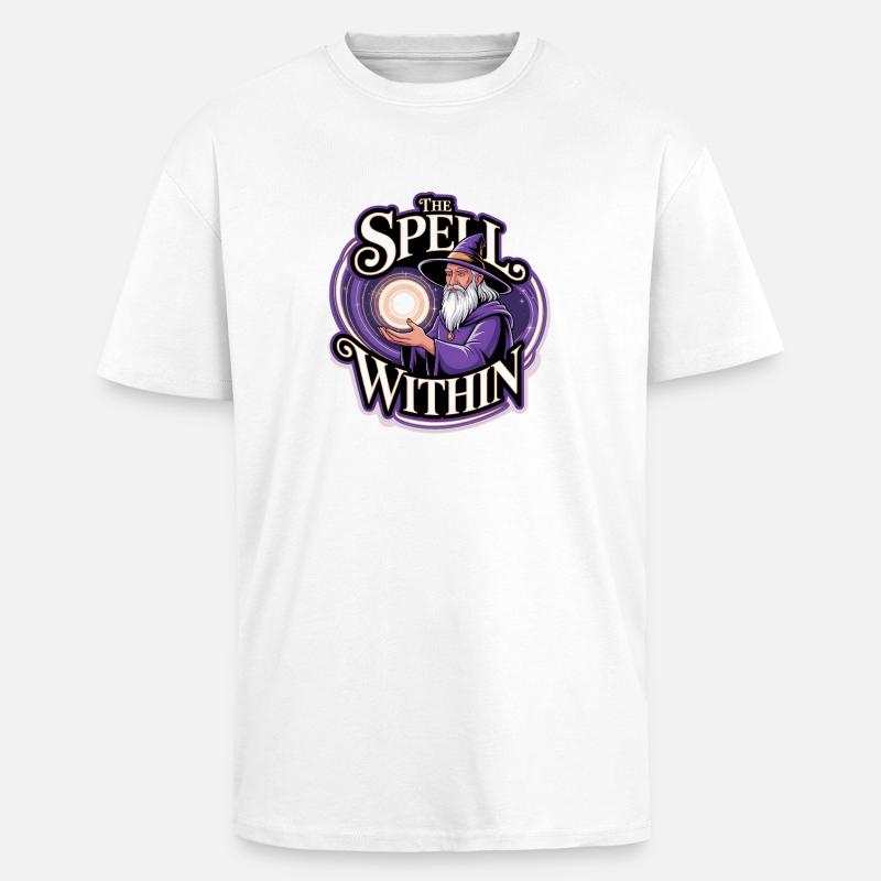 Magic Wizard – The Spell Within - Unisex Oversized Heavyweight T-shirt - white