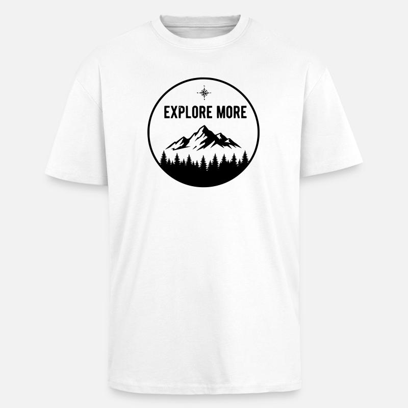 Explorer - Oversized Heavyweight Unisex T-Shirt - Weiß