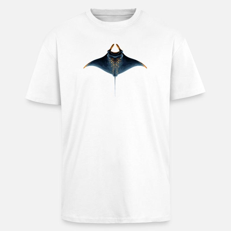 Manta Rochen Teufelsrochen Stachelrochen Taucher - Oversized Heavyweight Unisex T-Shirt - Weiß