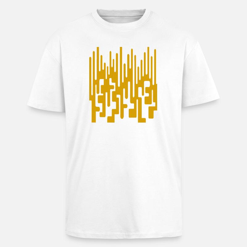 Abstract pattern by Cean - Unisex Oversized Heavyweight T-shirt - white