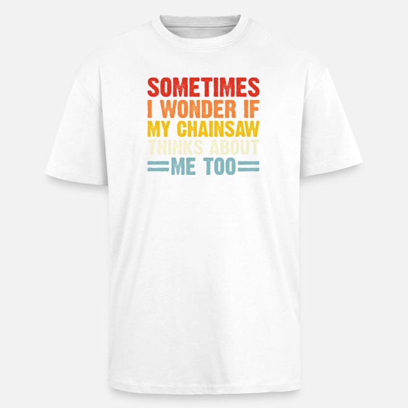 Cadeau de menuisier Ébéniste Menuisier - T-shirt unisexe oversize épais - blanc