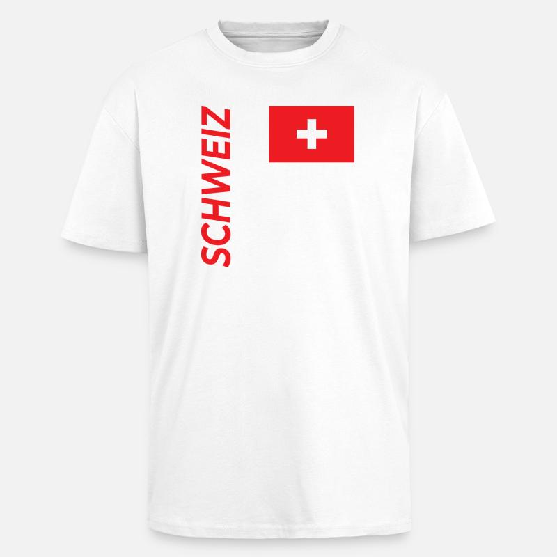 Engelberg - Oversized Heavyweight Unisex T-Shirt - Weiß