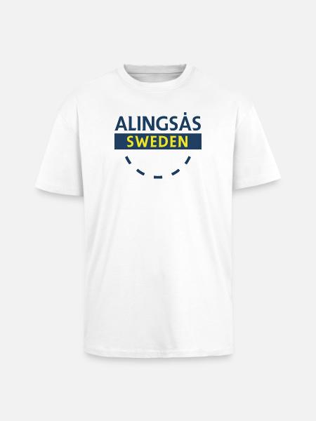 Alingsås Schweden Schild - Oversized Heavyweight Unisex T-Shirt - Weiß