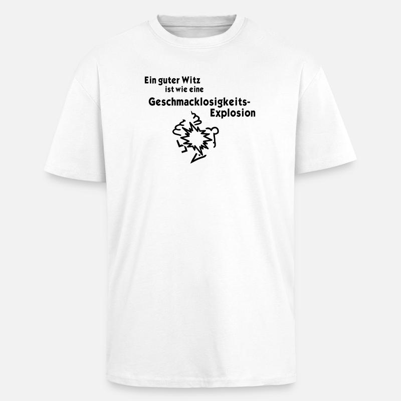 Explosion de l’insipidité - T-shirt unisexe oversize épais - blanc