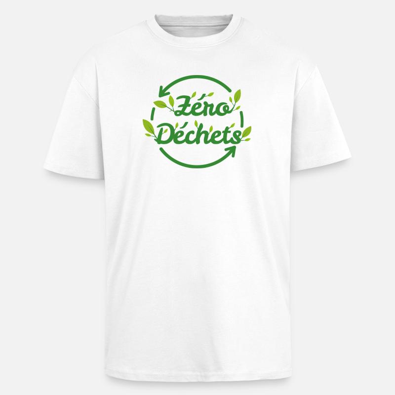 Zero Waste Plants - Unisex Oversized Heavyweight T-shirt - white