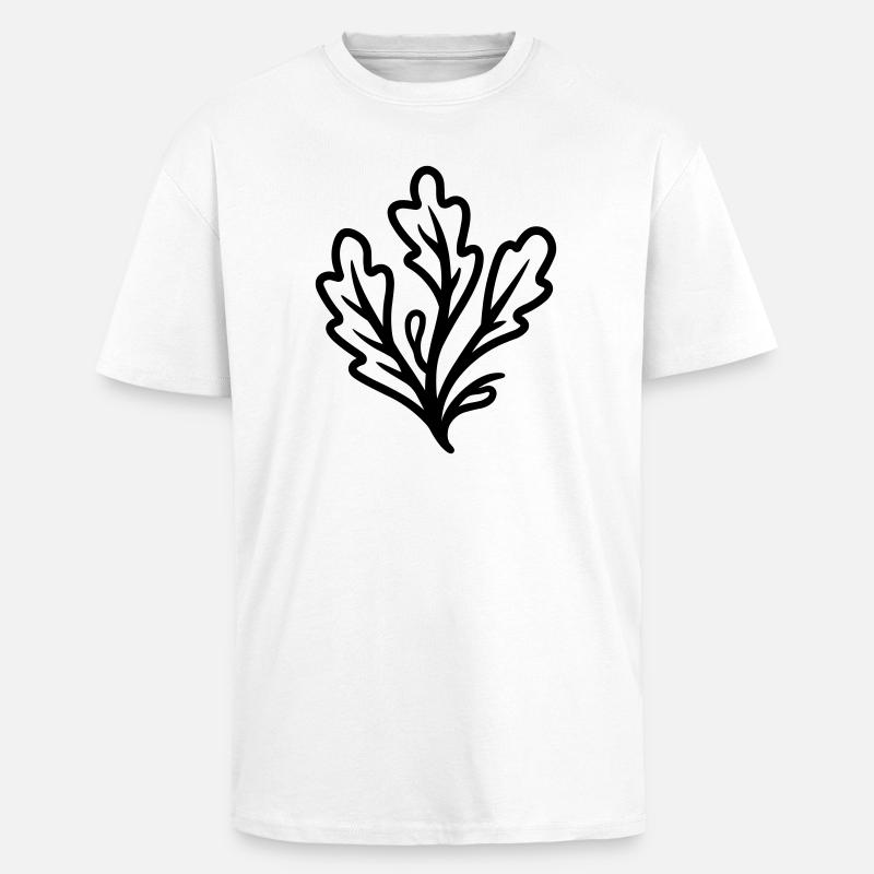 algue - T-shirt unisexe oversize épais - blanc