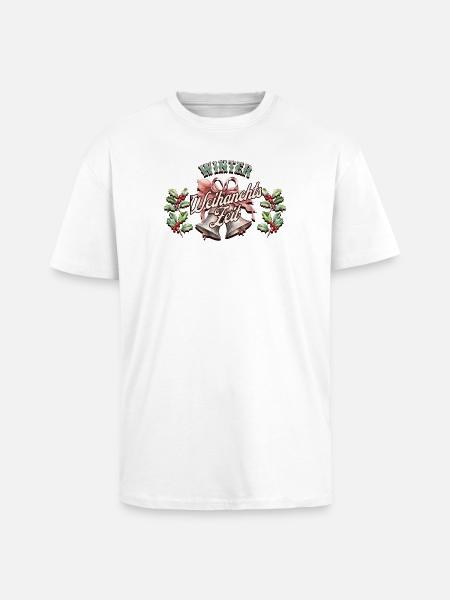 Winter Weihnachtszeit - Oversized Heavyweight Unisex T-Shirt - Weiß