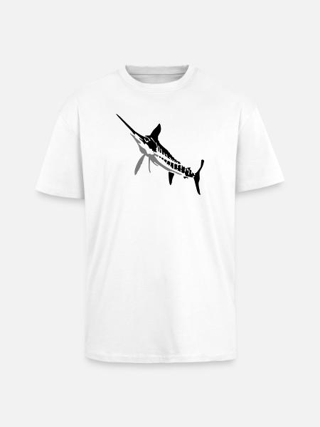 Speerfisch - Oversized Heavyweight Unisex T-Shirt - Weiß