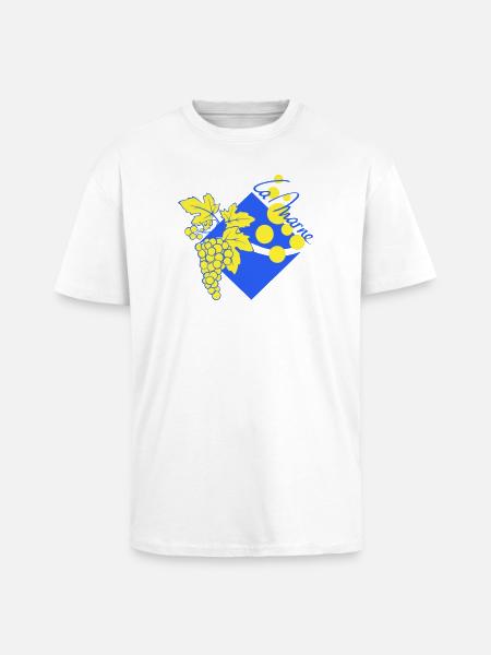 Logo revisited the Marne - Unisex Oversized Heavyweight T-shirt - white