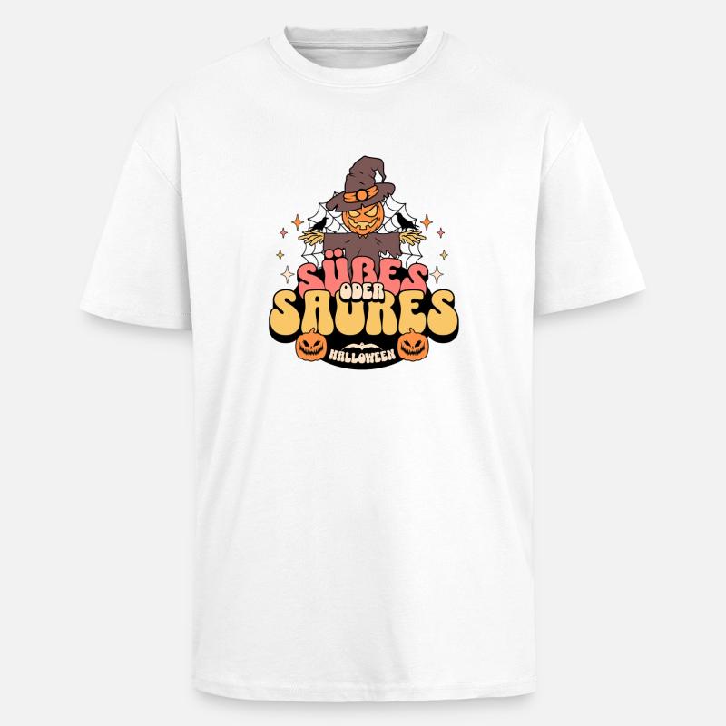 Süßes oder Saures - Oversized Heavyweight Unisex T-Shirt - Weiß