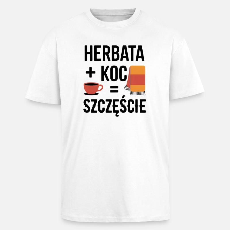 Tee und Deckenglück - Oversized Heavyweight Unisex T-Shirt - Weiß
