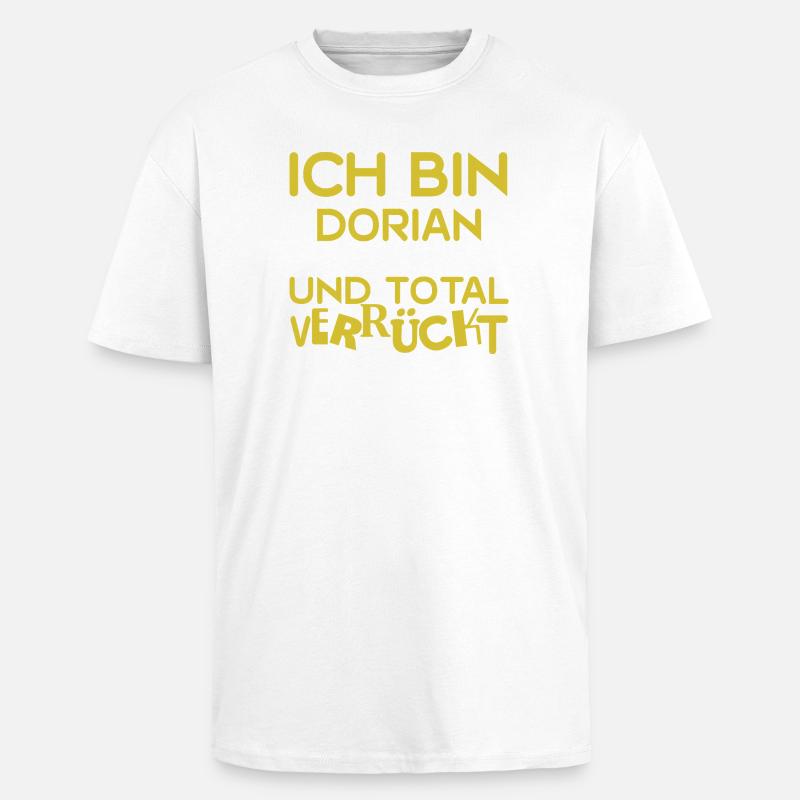 Dorian Dorian - Oversized Heavyweight Unisex T-Shirt - Weiß