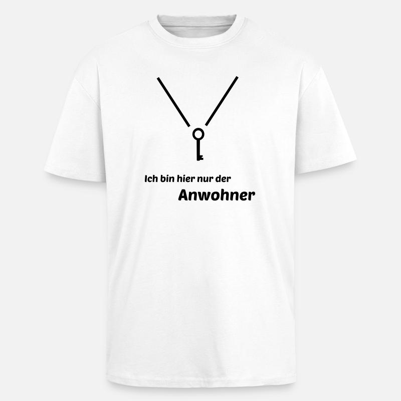 Anwohner - Oversized Heavyweight Unisex T-Shirt - Weiß