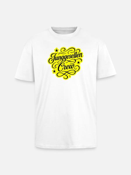 Équipage Bachelor - T-shirt unisexe oversize épais - blanc