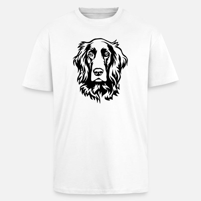 Irish Setter Kopf - Oversized Heavyweight Unisex T-Shirt - Weiß