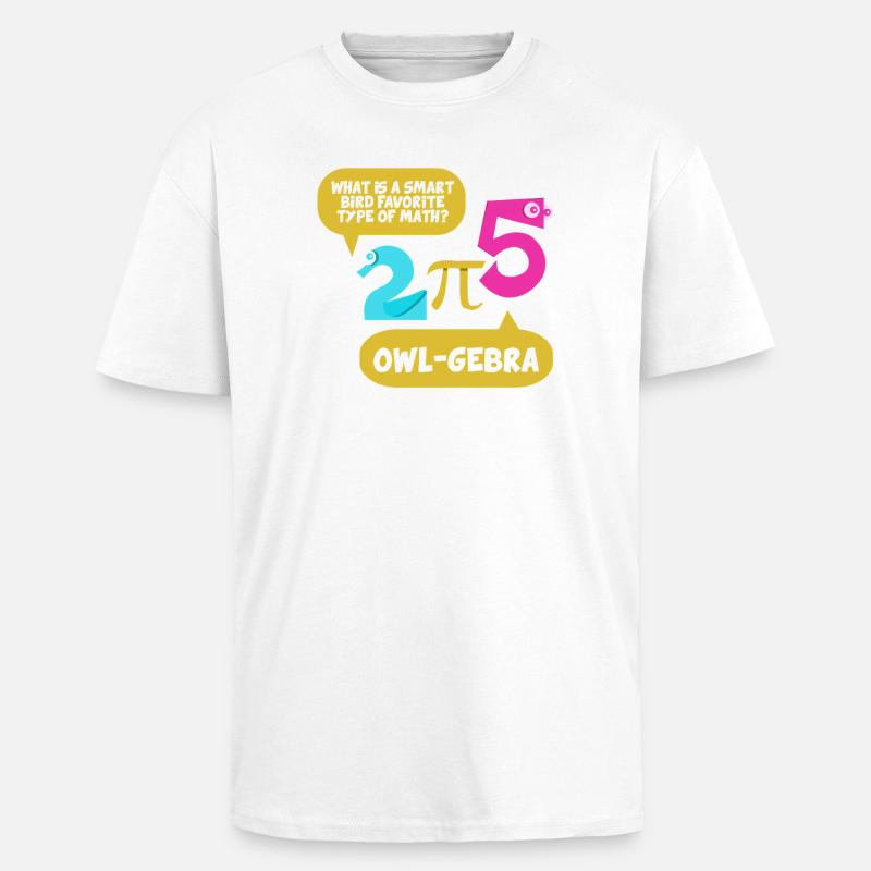 Math Math Math Teacher Mathematician - Unisex Oversized Heavyweight T-shirt - white