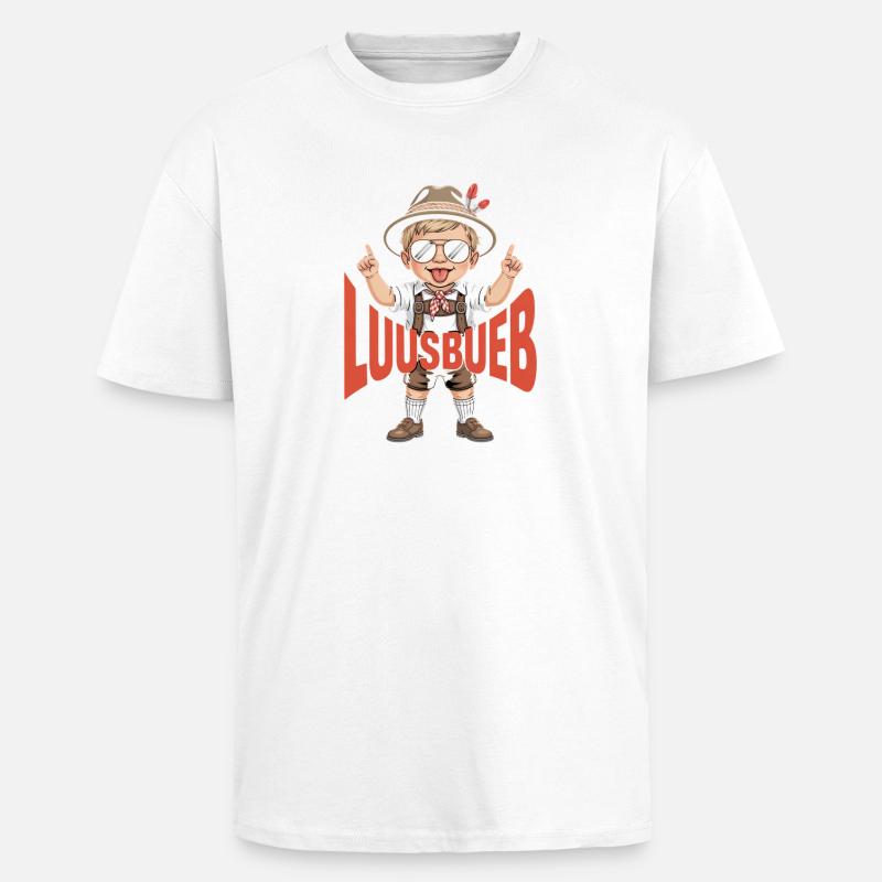 Luusbueb - Unisex Oversized Heavyweight T-shirt - white